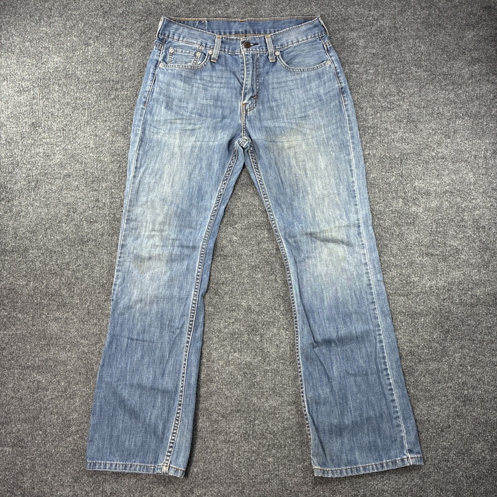 Levis 527 Bootcut Jeans Mens 30x30 Blue Denim Cotton Medium Wash Western